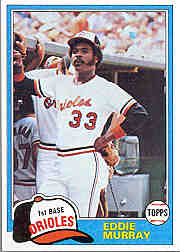 1981 Topps Baseball Cards      490     Eddie Murray